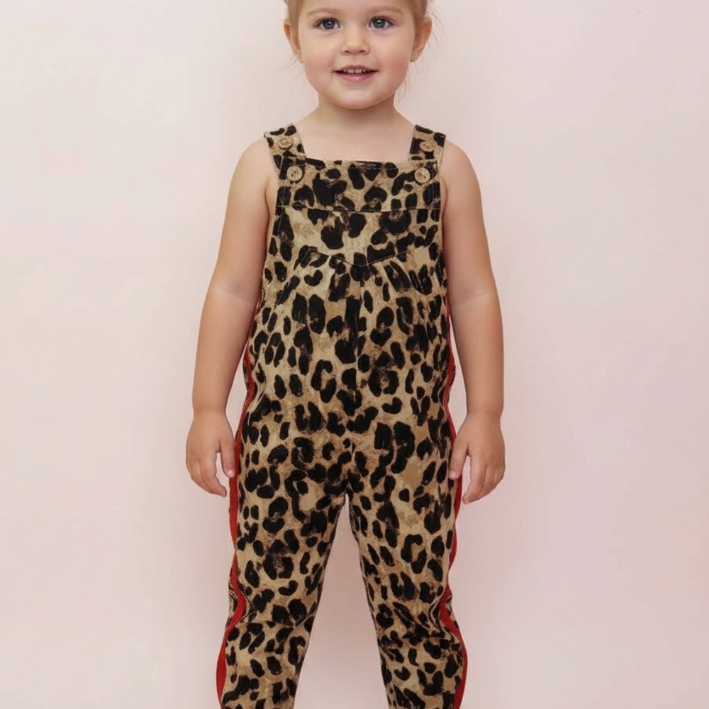 Oddi - Safari Overalls — Mommy & Me Matching Leopard Print